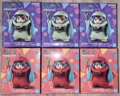 ガンダム45周年×初音ミク　ザクぐるみ　シャアザクぐるみ　フィギュア　6点セット