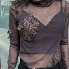 ameri vintage PEPLUM FLARE BUSTIER KNIT - メルカリ