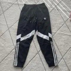 adidas ストライプジャージパンツ M 黒