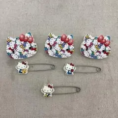 【2013年製★6点セット】ハローキティ　クリップ　安全ピン　まとめ　サンリオ