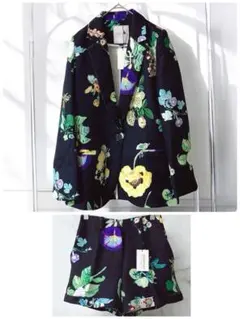 セットアップ ミラーナイン 新品タグ付き❤️ジャガード ジャケット ショートパンツ
