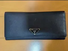 人気✨プラダ 長財布 サフィアーノレザー 1MH132 ゴールド金具 本革 黒