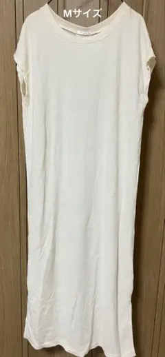 GLACIER ホワイト ノースリーブワンピース