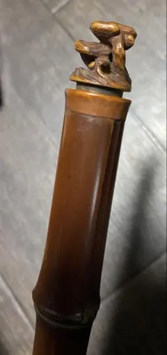 木製 彫刻 置物 筒状 工芸品 魚モチーフ - メルカリ