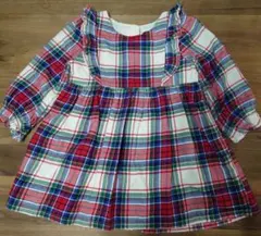 【値下げ中】baby GAP チェック柄ワンピース 90cm