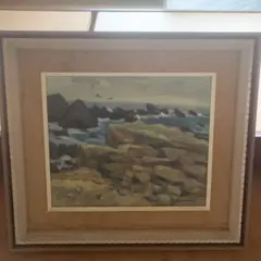 小林和作 海 油彩画 肉筆 0号 - メルカリ
