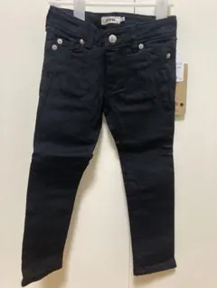 新品タグ付きFITH ブラック　デニムパンツ 110cm