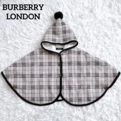 BURBERRY LONDON ノヴァ チェック フリンジ ケープ ポンチョ - メルカリ