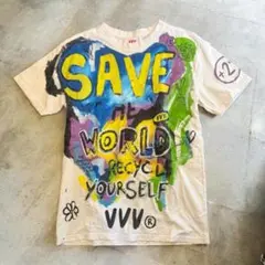 ヒルナンデス有岡大貴さん着用 SAVE ハンドペイントTシャツ　BEAMSのサムネイル