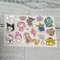 サンリオ ディズニー ボンドロ 立体シール おすそ分け まとめ売り