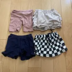 4点まとめ売りベビー半ズボン80GAPユニクロベルメゾン西松屋ピンクベージュ紺