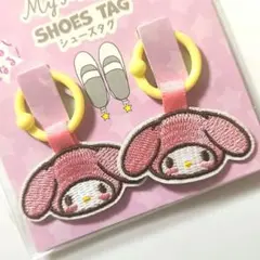 【新品未使用】sanrio　サンリオ　マイメロディ　ピンク　うわぐつタグ　1点