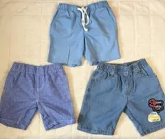 西松屋　男の子服　ショートパンツ3点セット100-110cm