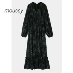 moussy PAISLEY PATTERN ドレス　ブラック