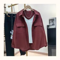 ゆったり ビッグサイズ スリム トップス 薄手 アウター シャツ ブラウス