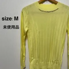 【M】レディース トップス 長袖 カットソー ニット Mサイズ 春