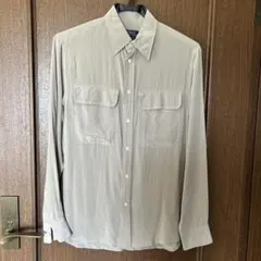 ラルフローレン　シルク100% ライトグレー