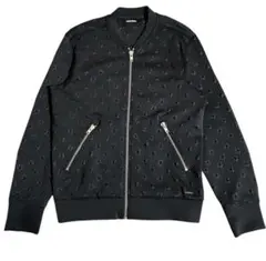 美品 DIESEL ディーゼル トラックジャケット 星 エンボス 3D 黒 S