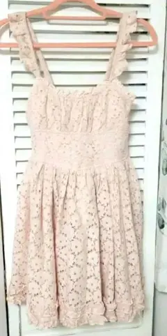 新品LIZ LISA リズリサ 総花模様レースワンピース キャミワンピ ピンク