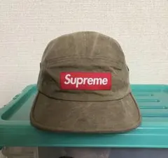 supreme washed canvas camp cap box logo