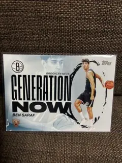 NBA 2025 topps BEN SARAF GENERATION NOW
