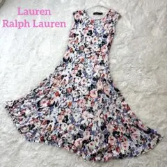 ローレン ラルフローレン ワンピース サイズS P 花柄ノースリーブ