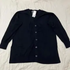 UNIQLO UVカットVネック ロングカーディガン ブラック L