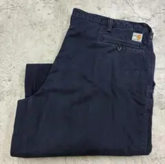【希少】Carhartt FRワークパンツ W47 L31 ネイビー 古着のサムネイル