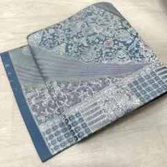 アンティーク名古屋帯 更紗の風合い良い染め 正絹 MO-9218 アンティーク名古屋帯 更紗の風合い良い染め 正絹 MO-9218