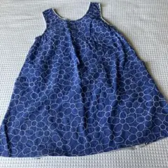 KP ノースリーブワンピース　110 花 刺繍のサムネイル
