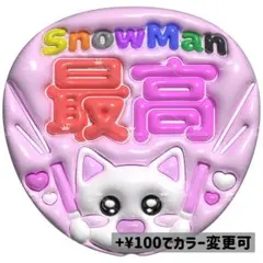 【No.0138】ぷっくりうちわ文字 名前 ファンサ 最高 スノ