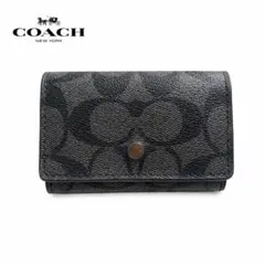 COACH コーチ シグネチャー 6連キーケース ブラック メンズ レディースのサムネイル