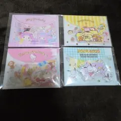 サンリオキャラクター フレークシール＆ケース4点セット