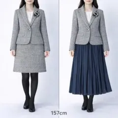 【美品】2way ELLE × UNIQLO セレモニースーツ プリーツM相当