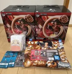 一番くじ　ワンピースカードゲーム　フィギュア　A賞　B賞　E賞　ルフィ