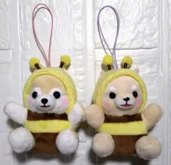 【新品.未使用！】豆柴三兄弟ミニぬいぐるみ2個セット