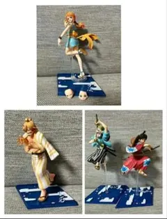 【匿名配送】 ワンピースフィギュアアーツゼロ ルフィ太郎サン五郎 ウソ八 おナミのサムネイル