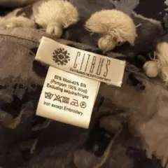 シトラス CITRUS 大判ストール ブラック グレー