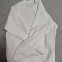 ホワイト コットン混紡 スウェット