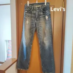 リーバイス502 ダメージ加工 ストレートデニム　size 31インチ