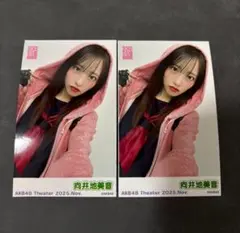 AKB48 向井地美音 チェキ風 写真 ピンポン玉チャレンジ 11月 2枚セット