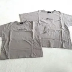 RAT EFFECT Tシャツ グレーベージュ　120 140 セット