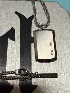 POLICE ポリス　ステンレススチール ネックレス　メンズ