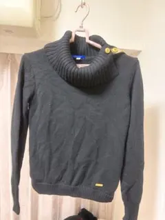 BURBERRY BLUE LABEL オフタートル ニット ブラックのサムネイル