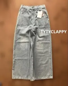 新品タグ付き❤️TYTYCLAPPY ワイドデニムパンツ