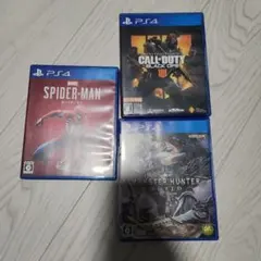 PS4 ゲーム3本セット スパイダーマン 他