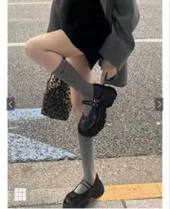 厚底ダブルストラップシューズ【GRL】