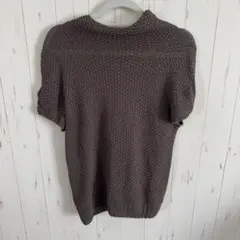 GIANNI LO GIUDICE 半袖ニット Lサイズ ブラウン