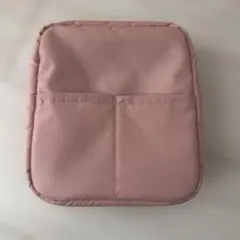 無印良品　ナイロンメイクポーチ　ピンクベージュ