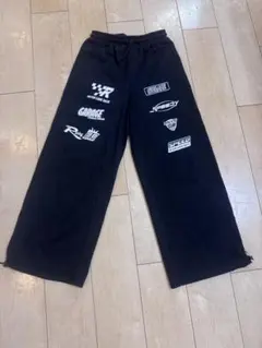 shein 黒スウェット　ジャージ　ズボン　パンツ　12Y 150サイズ